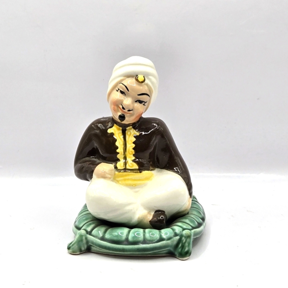 Vintage Sultan Genie Mahana Importing Co. Ceramic Handpainted Japan 4.5"H